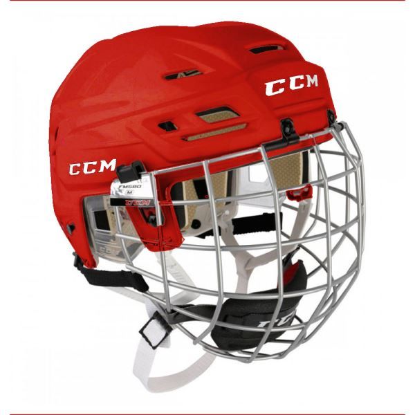 Шолом CCM TACKS 110 з решіткою RED