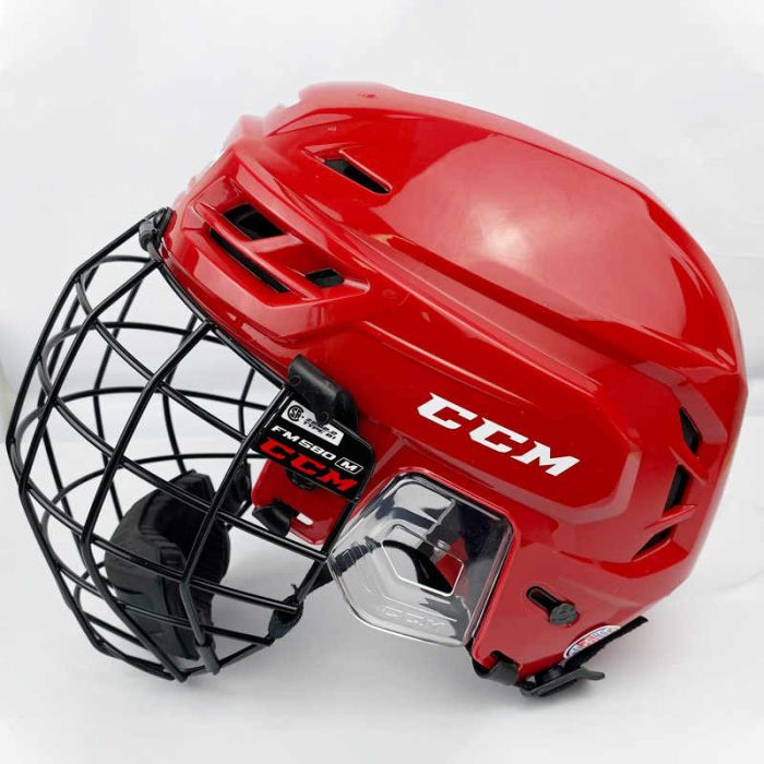 Шолом CCM TACKS 210 з решіткою RED